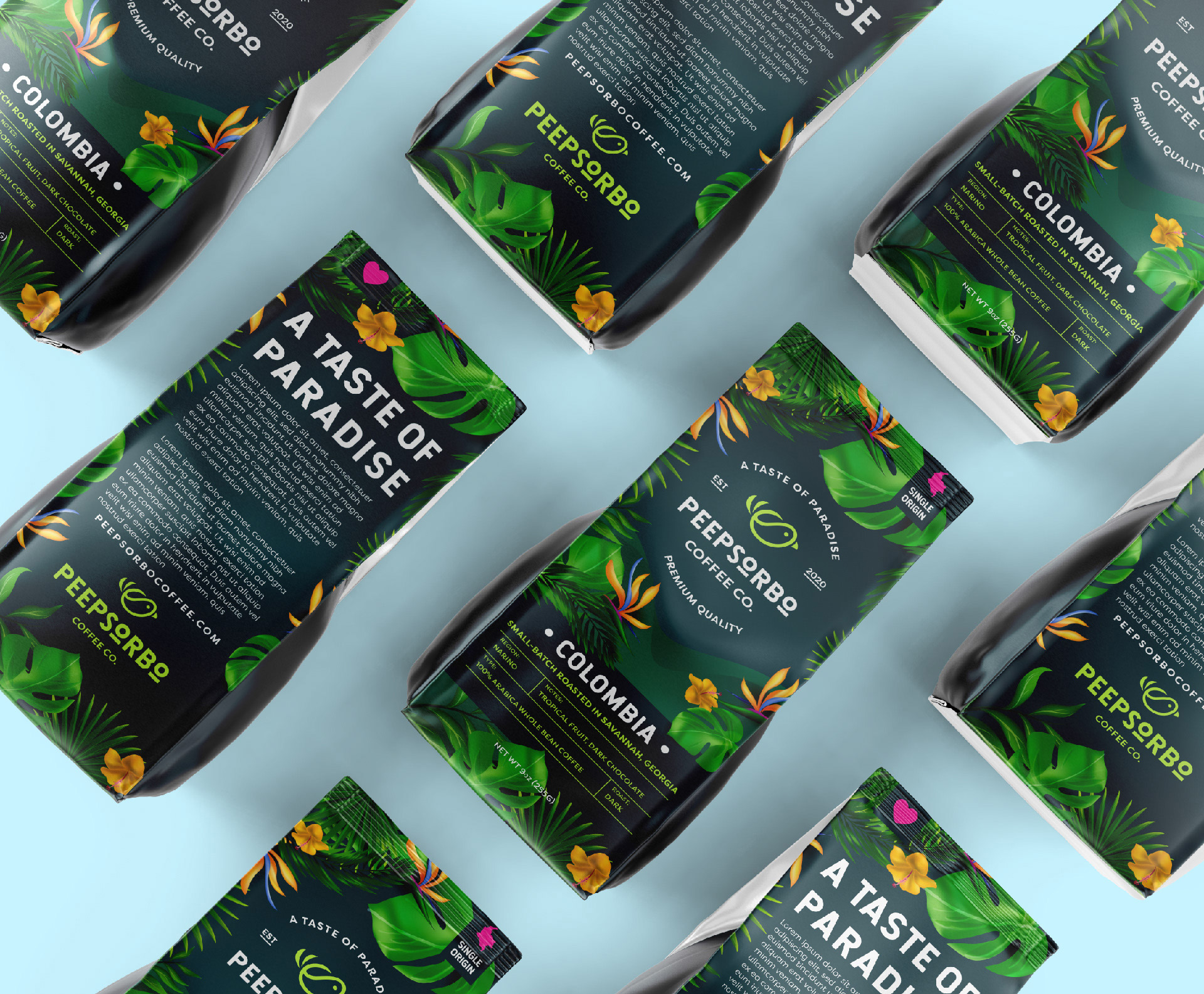 Peepsorbo Branding and Packaging Design Concept