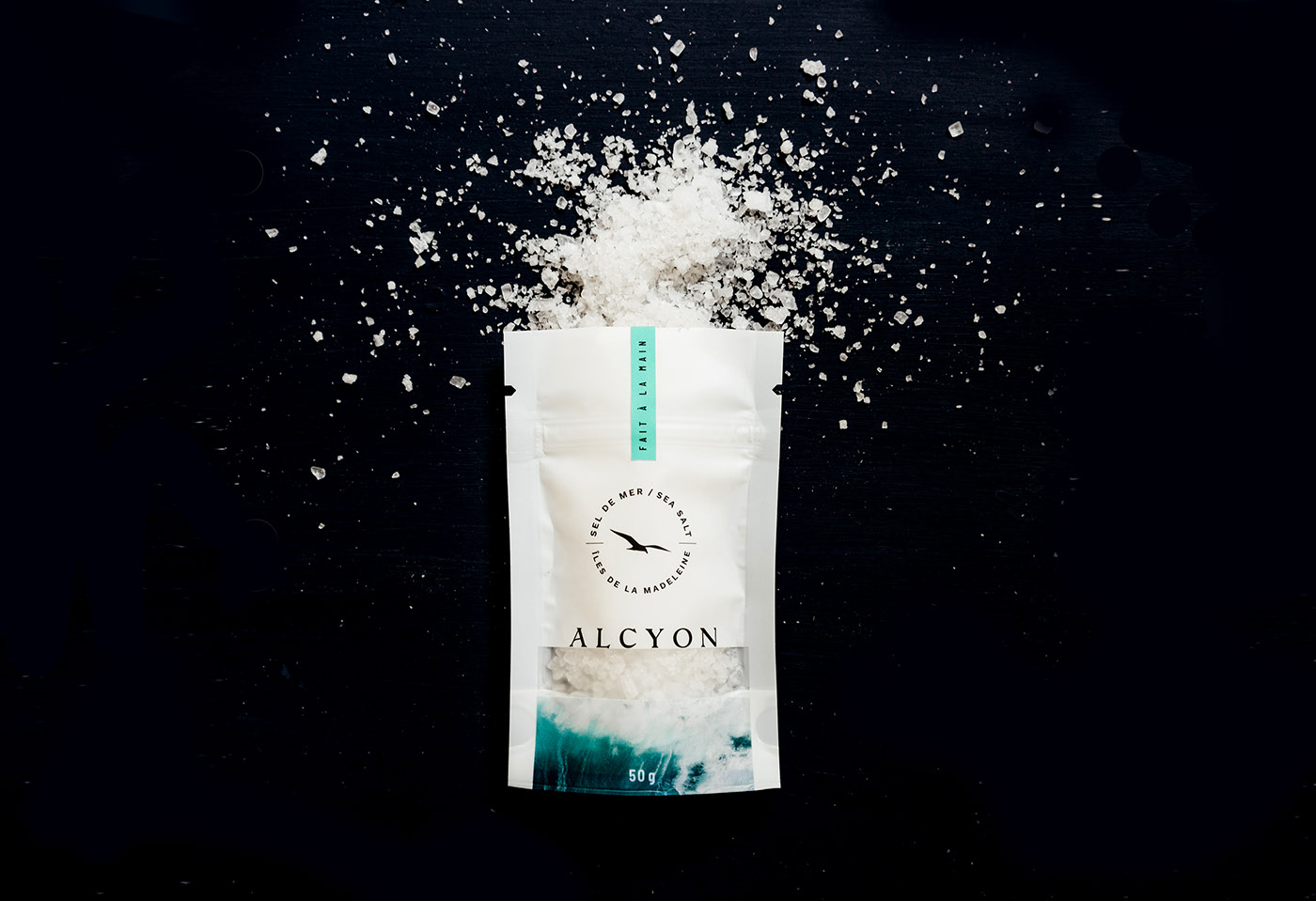 Alcyon Sea Salt Brand Identity and Packaging