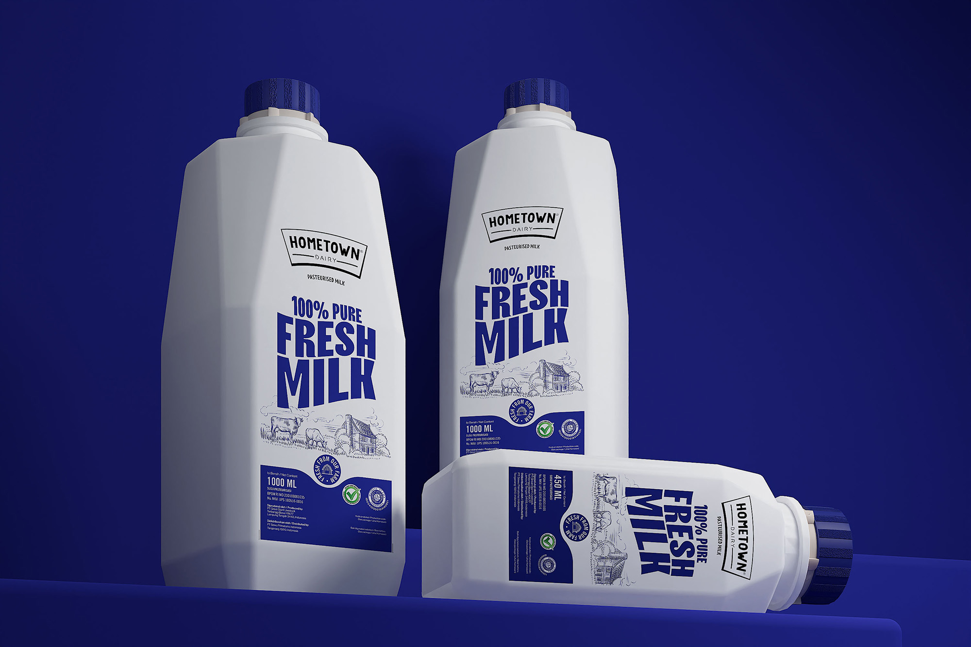 Widarto Redesigns HomeTown Dairy Packaging