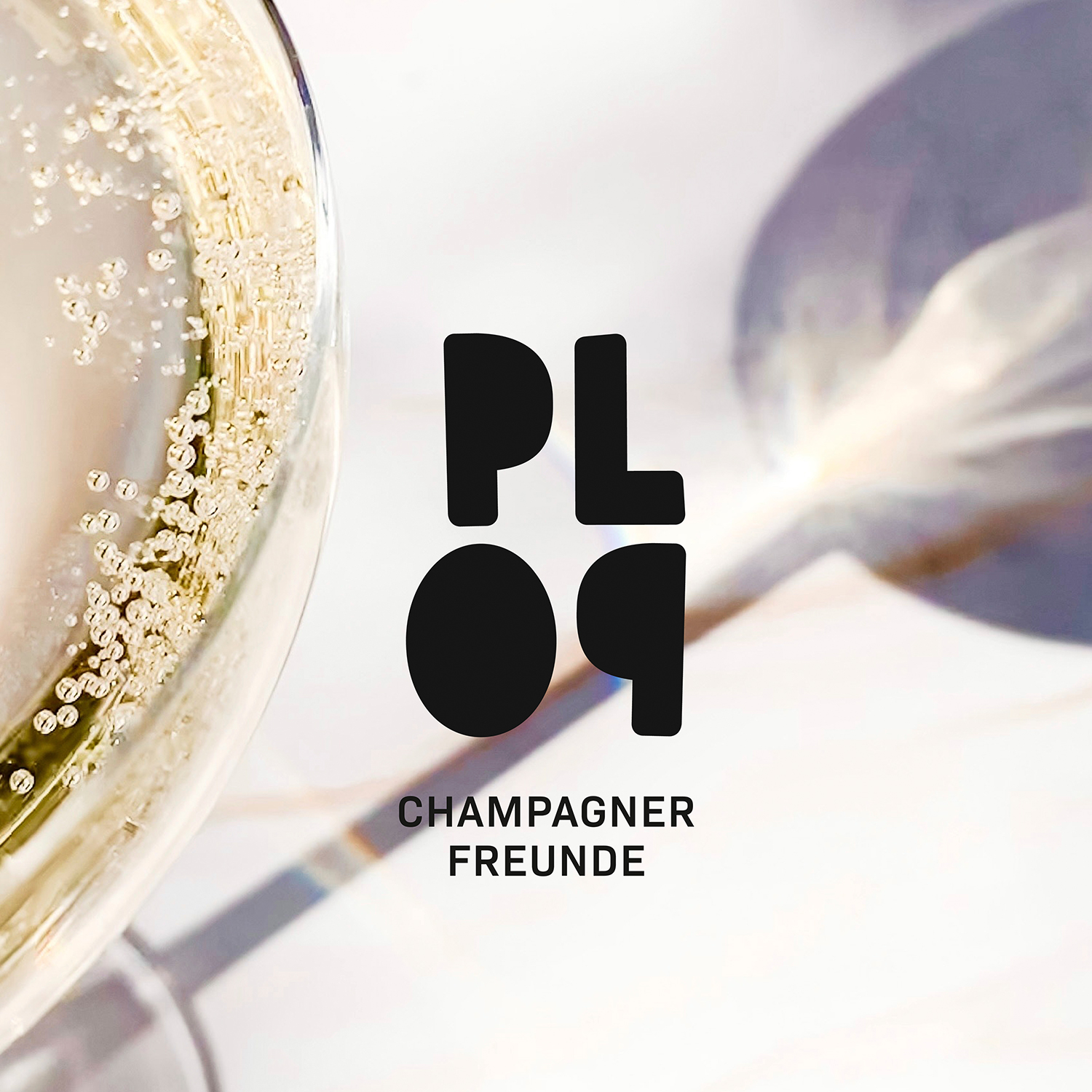 Plop Champagner Freunde Brand Design