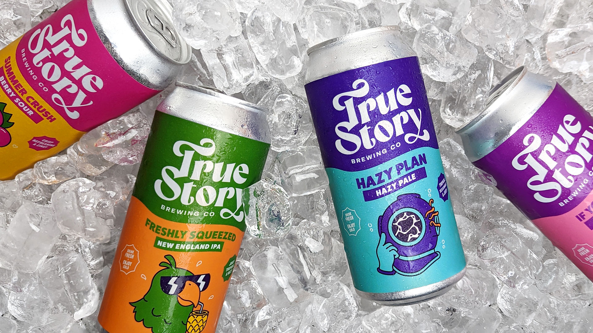 Deuce Studio Drops Refreshing New Brand And Packaging for True Story Brewing Co