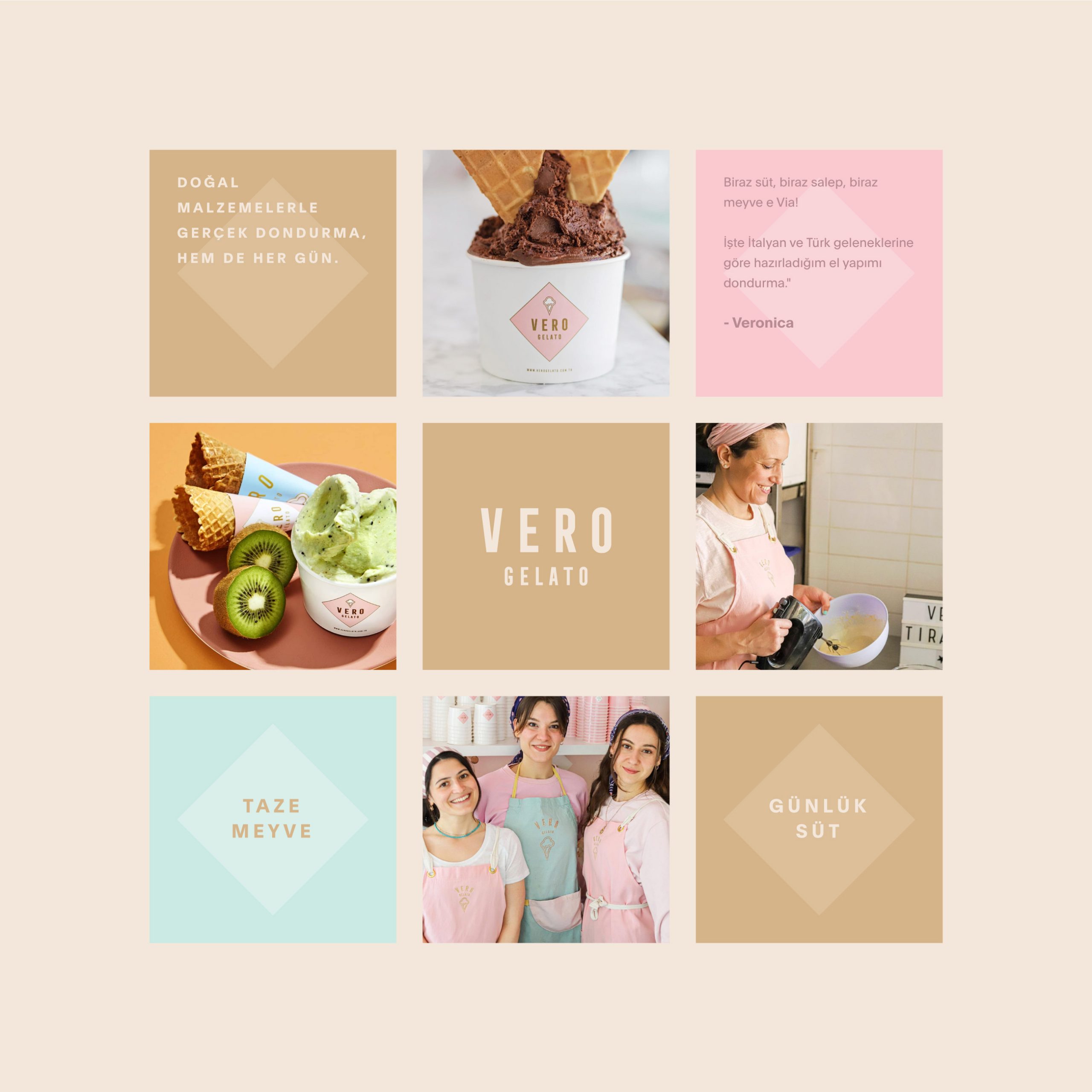 Vero Gelato Brand Design