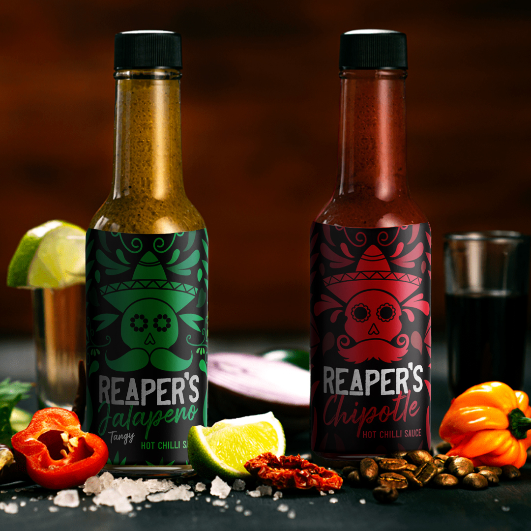Reaper’s Hot Sauce Student Packaging Design Concept