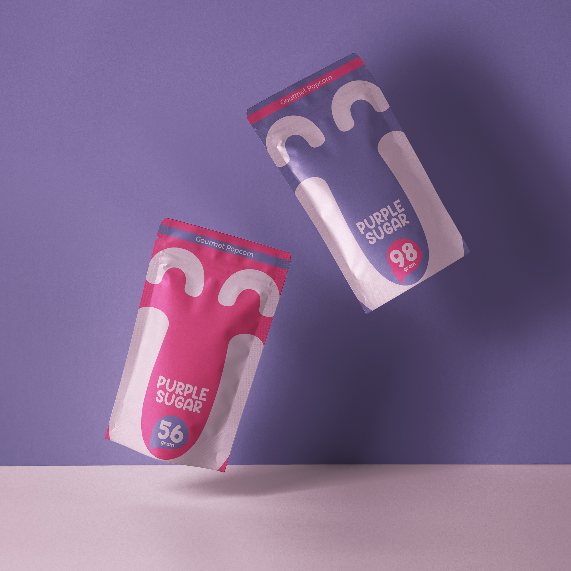 Logo, Identity and Packaging Design for PurpleSugar Candy Store in Benghazi  - World Brand Design Society