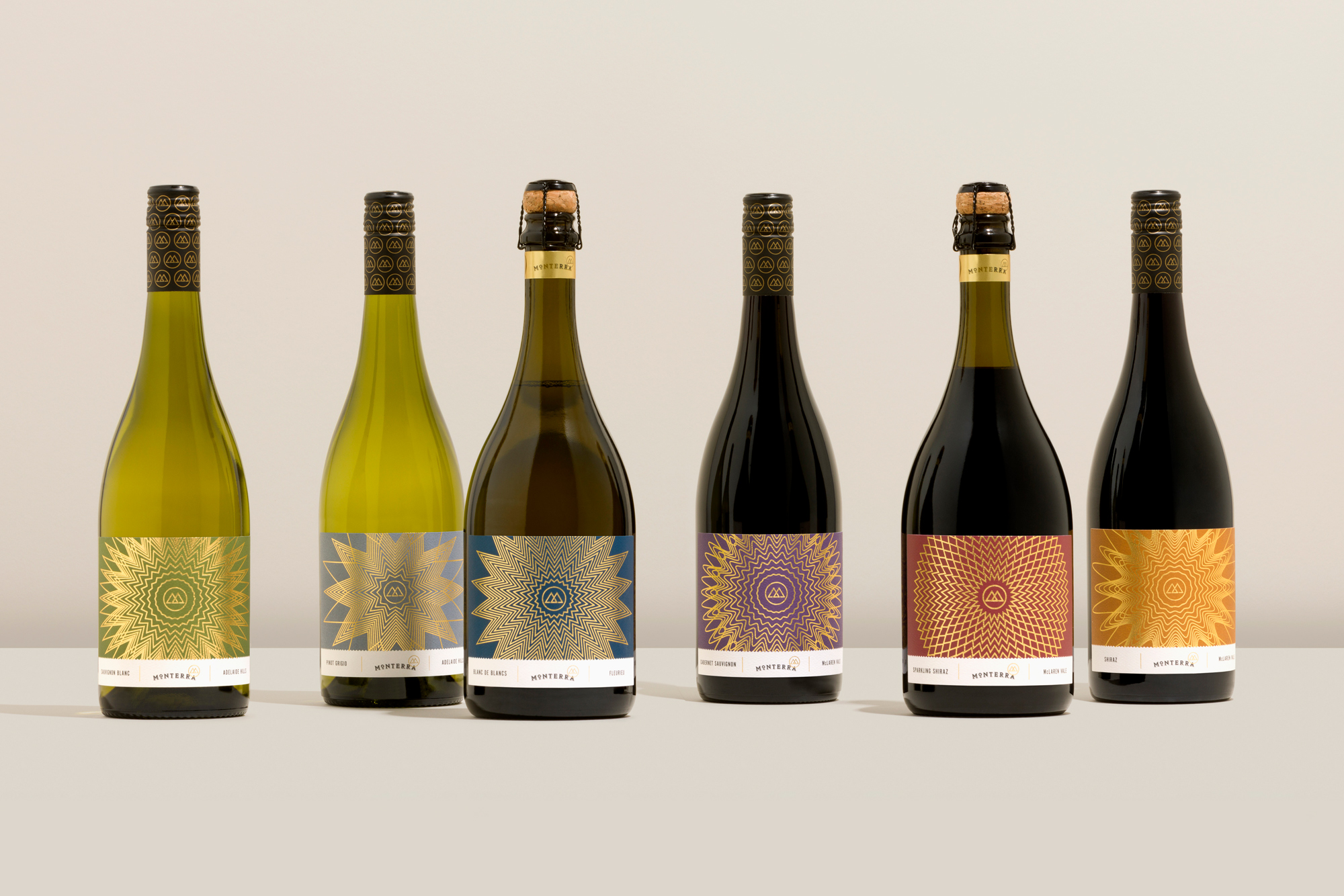 Monterra Wine Packaging Design by Byerlee Design