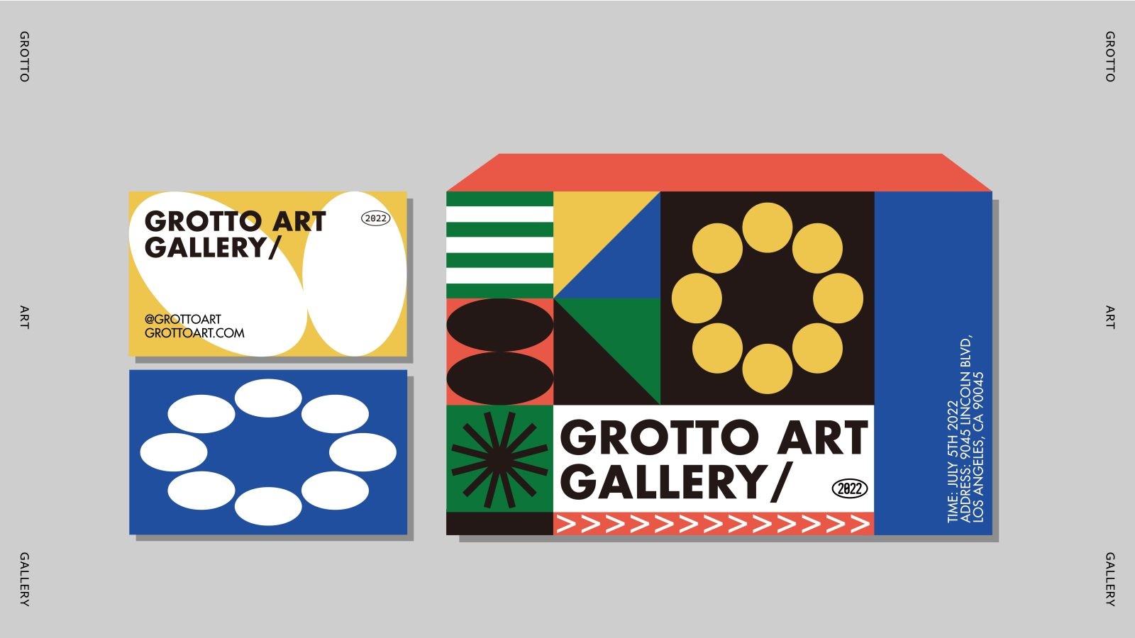 Grotto Art Gallery Branding