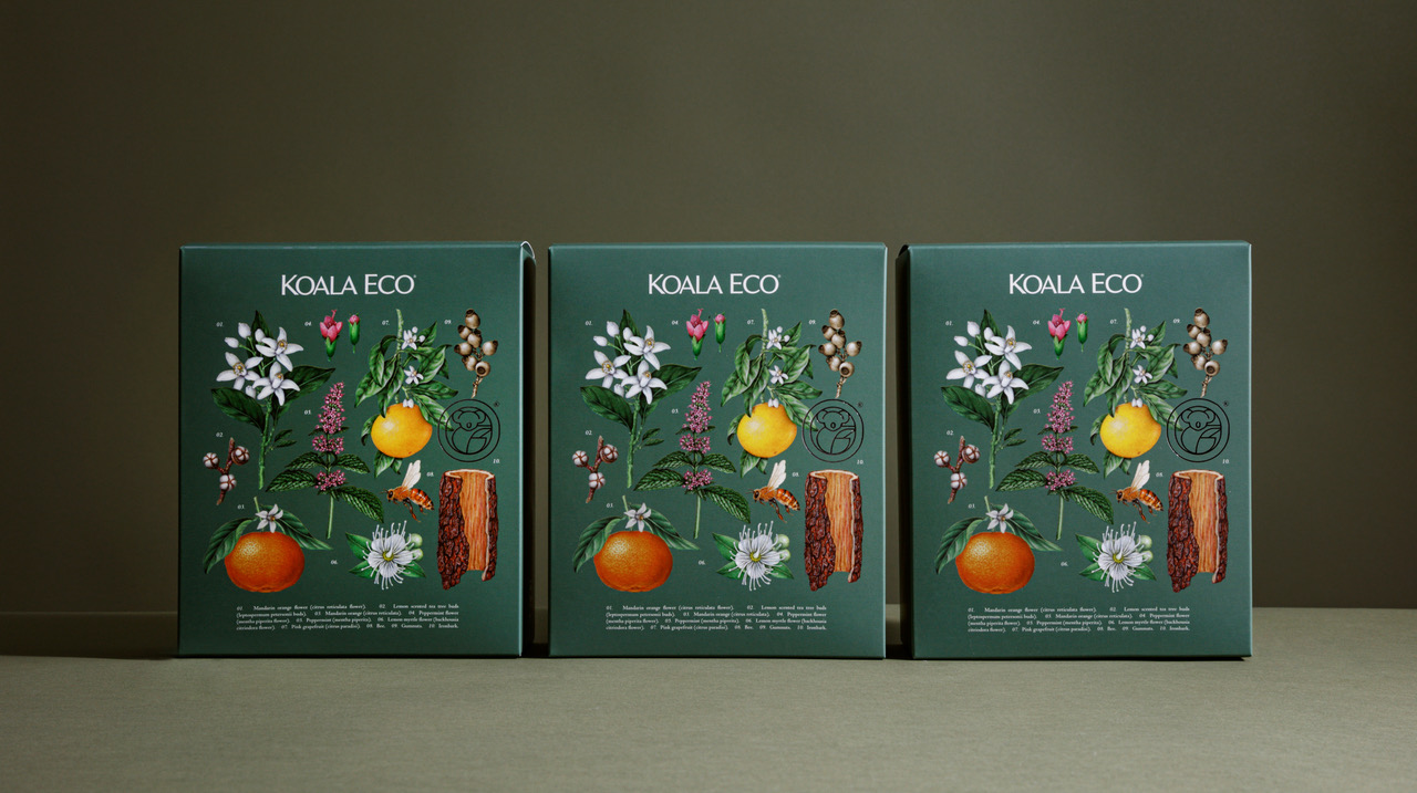 Koala Eco’s Holiday Gift Boxes Are Adorned With Botanical Illustrations That Make For An Enchanting And Uplifting Gift