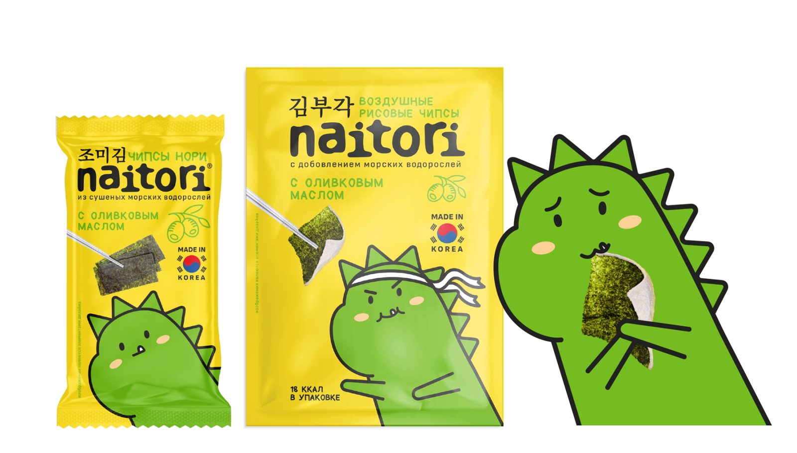 Naitori Korean Snacks Packaging Design by Ohmybrand