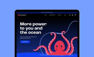 Octopod Student Brand Design Concept for An Ocean Friendly e-commerce