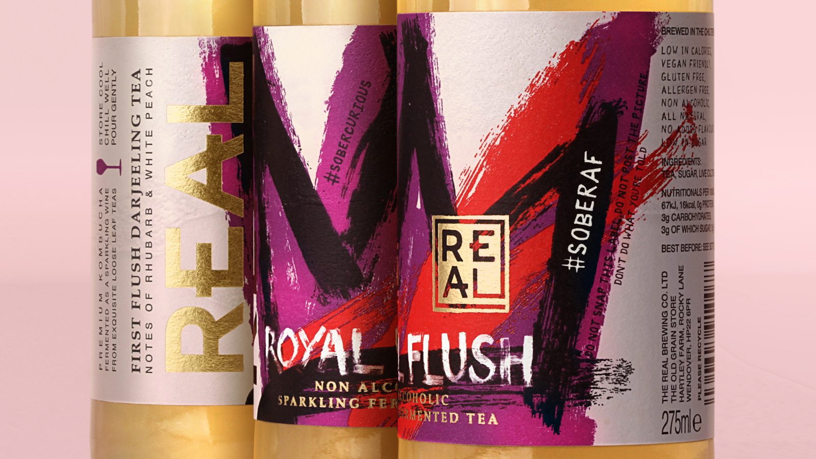 Real Sparkling Fermented Teas Packaging Redesign – A Real Rebel With a Real Cause