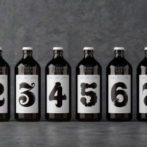 Zebra Beer Typography for Packaging Design