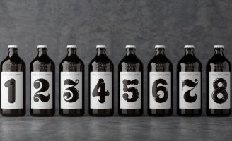 Zebra Beer Typography for Packaging Design