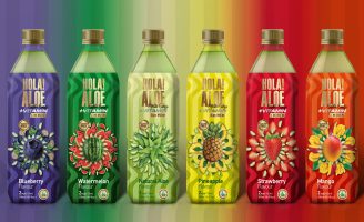 Hola Aloe +Vitamin Packaging Design