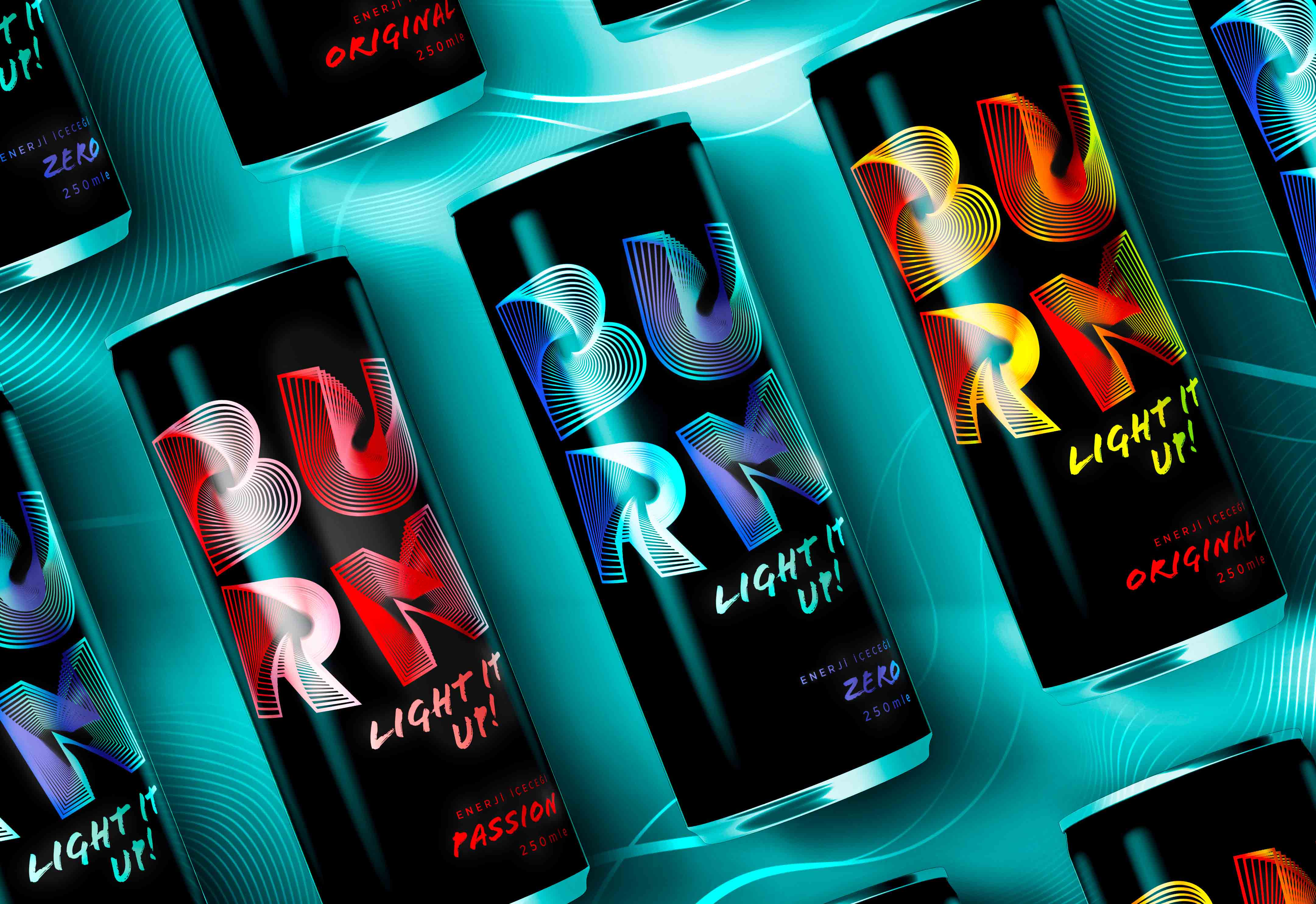 Burn Energy Drinks Rebranding