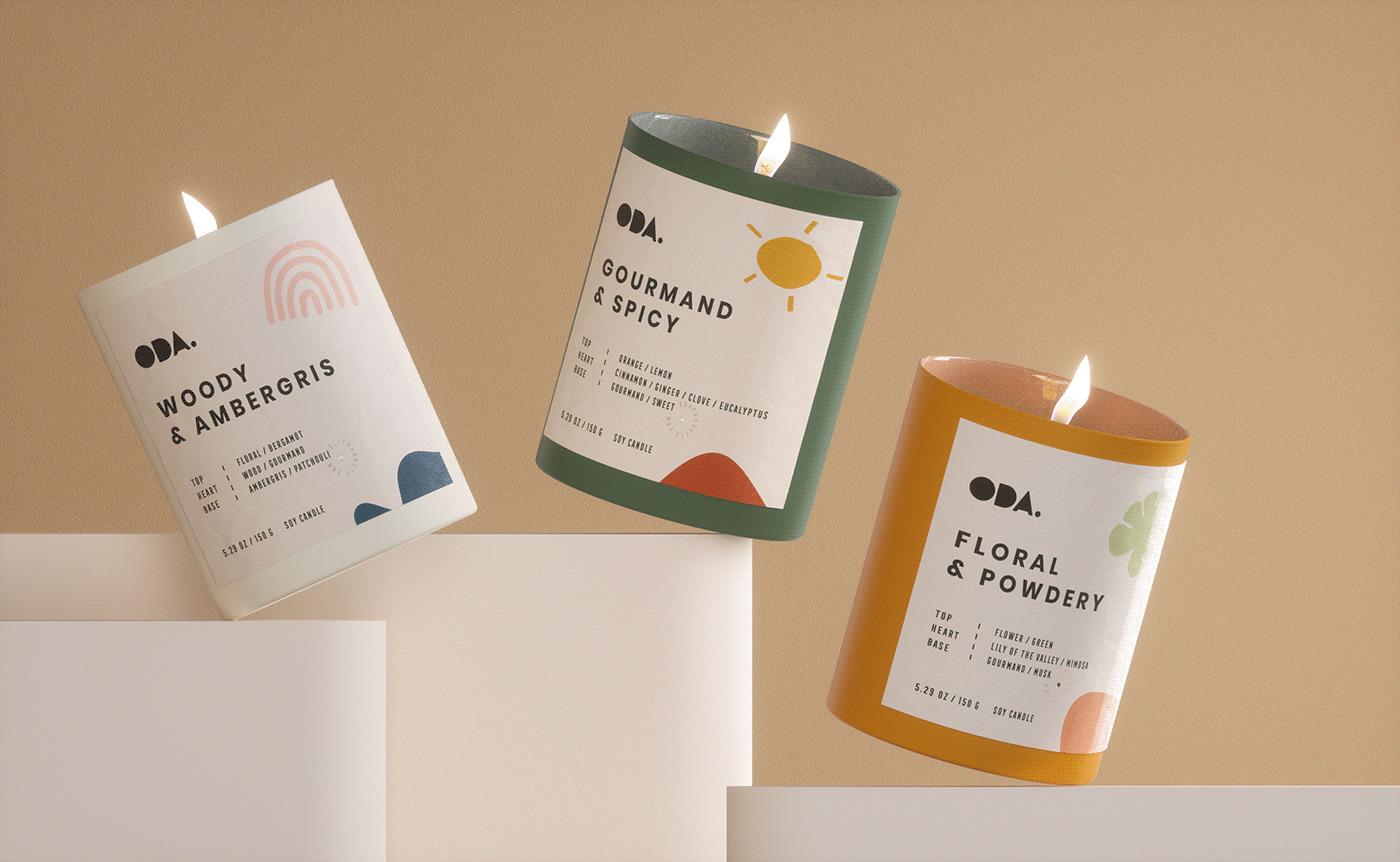 MarkaWorks Creates Packaging Design for Oda Candles