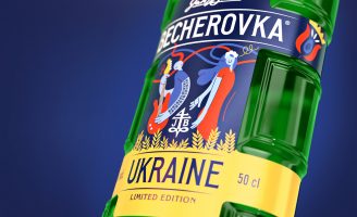 Becherovka Ukraine Limited Edition Packaging Design by Cocoon Prague