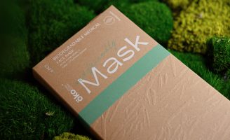 Packaging Design for Okosix Biodegradable Face Mask