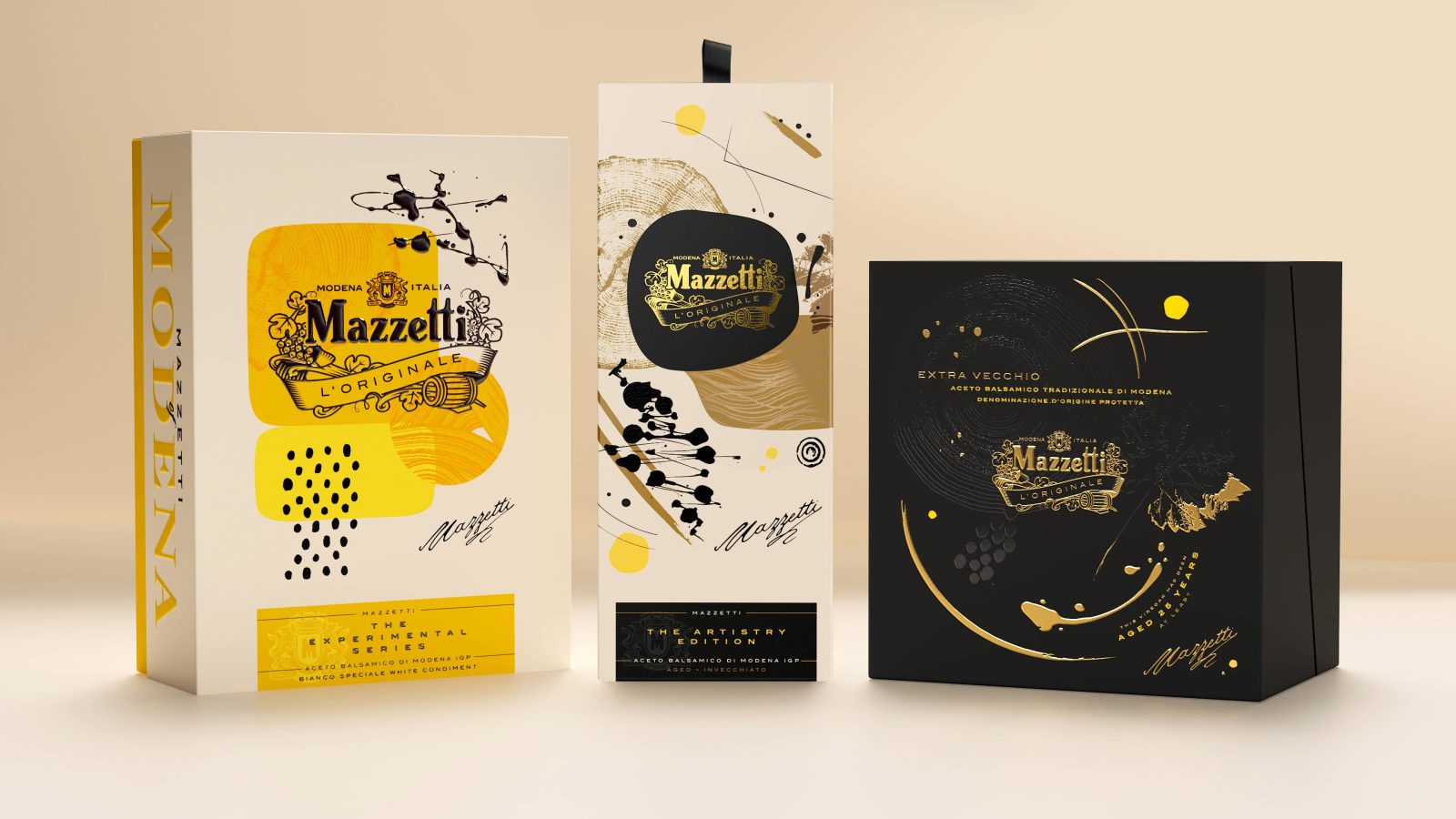 The Italian Art of Dressing Gift Packaging for Mazzetti Balsamic Vinegar