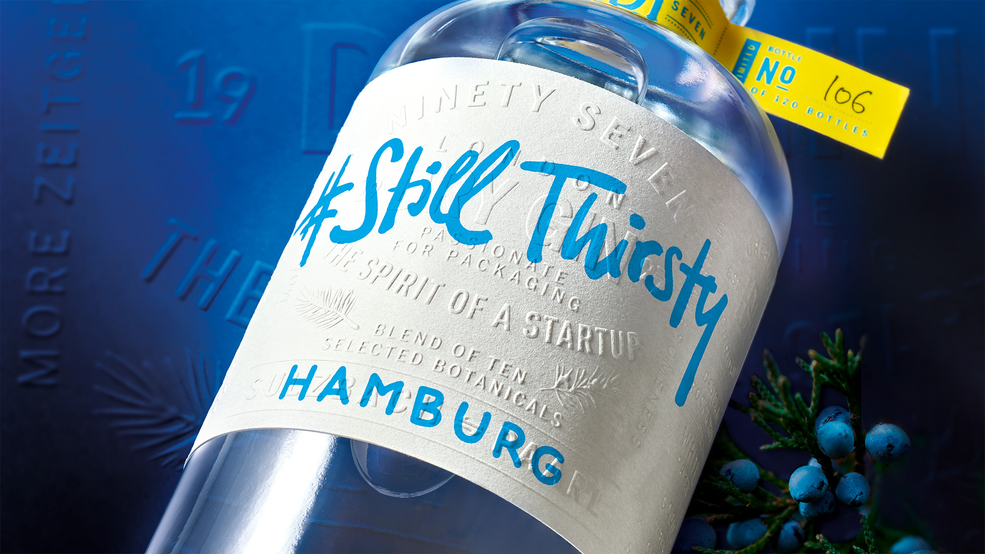 Label Design for #stillthirsty Gin by Hajok