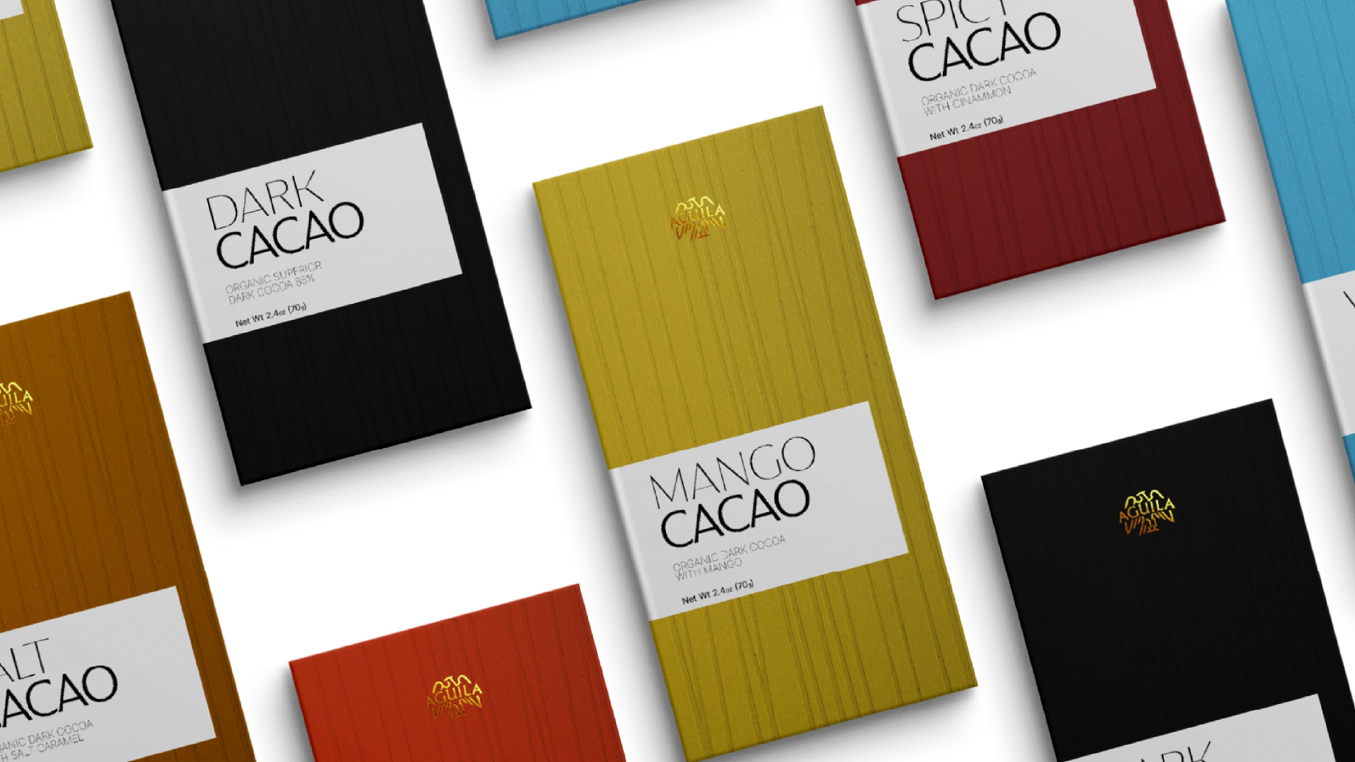 Brand Identity and Packaging Design Concept for Cacao by Chocolate Aguila