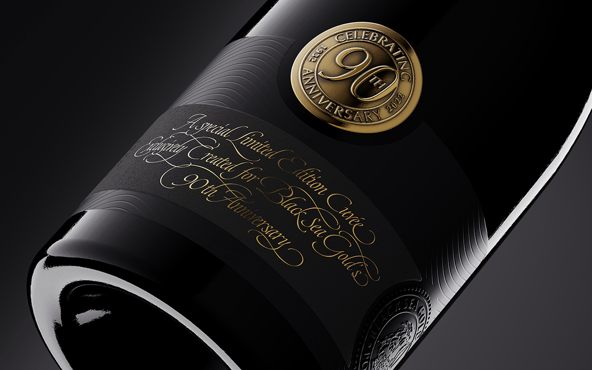 An Exclusive 90th Anniversary Label For Black Sea Gold Winery by the Labelmaker