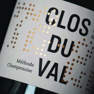 Clos du Val 50th Anniversary Blanc de Noirs Packaging and Logo Design