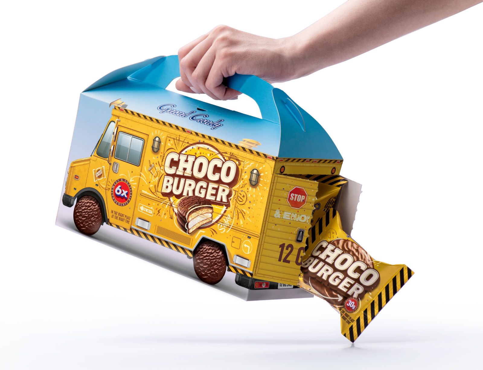 Backbone Branding Creates Chocoburger Packaging Design