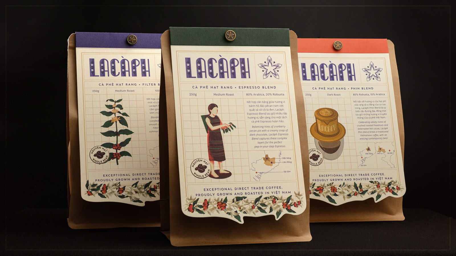 Lacàph Coffee Core Blends Packaging Redesign