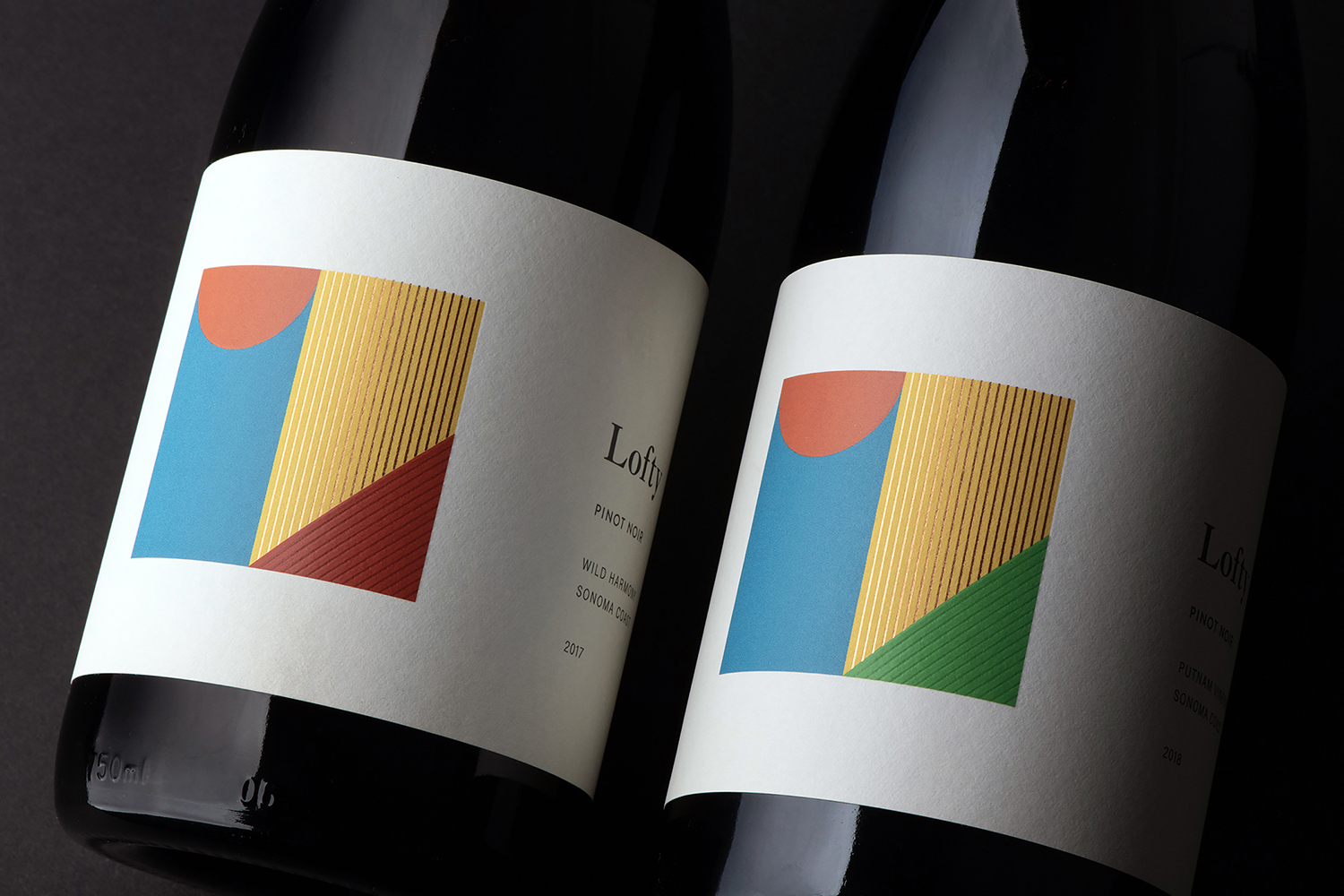 Branding and Packaging for Lofty, Wines of Ambition From the Sonoma Coast