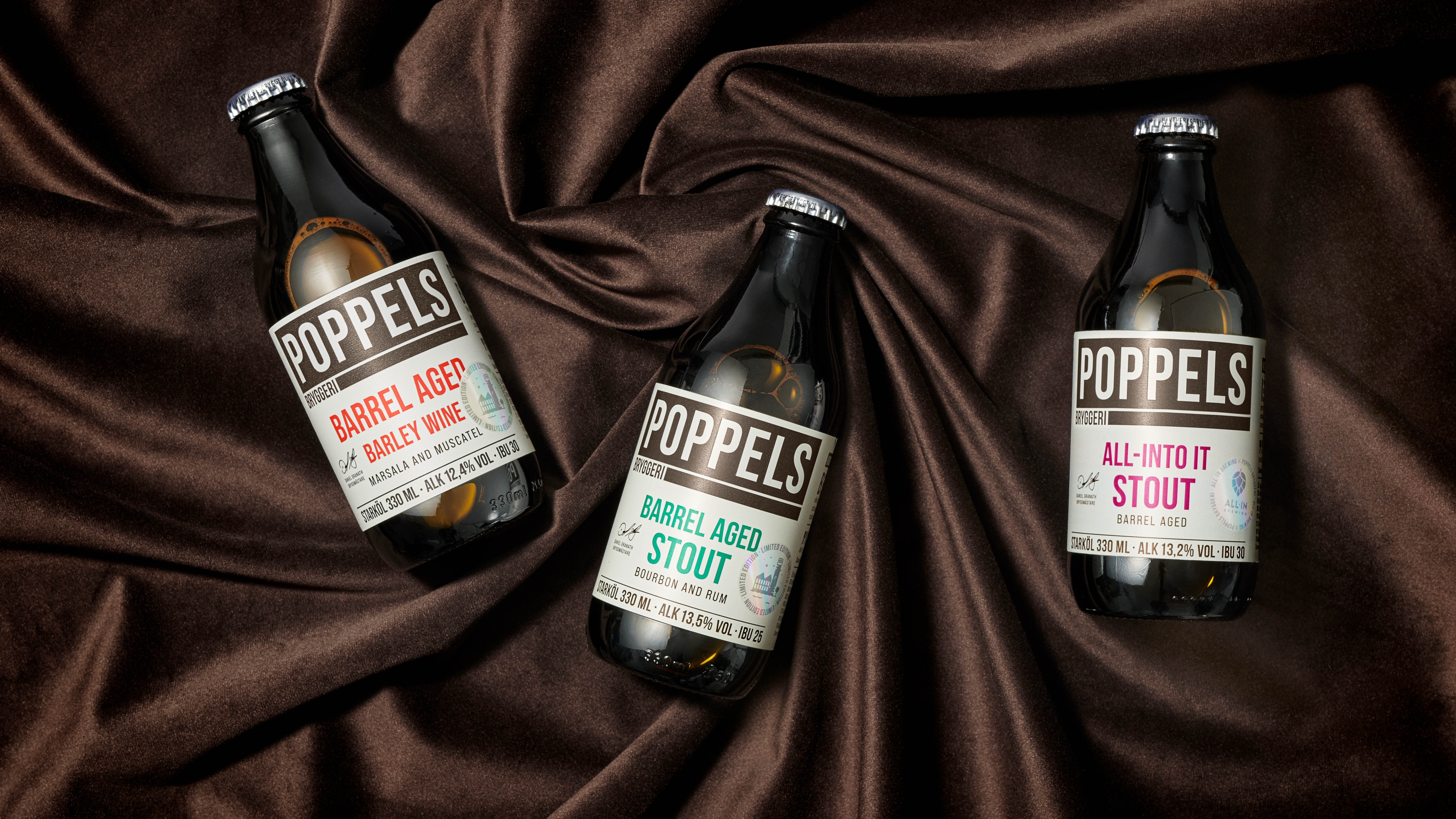 Poppels Bryggeri Packaging Design Creation by Pond Design