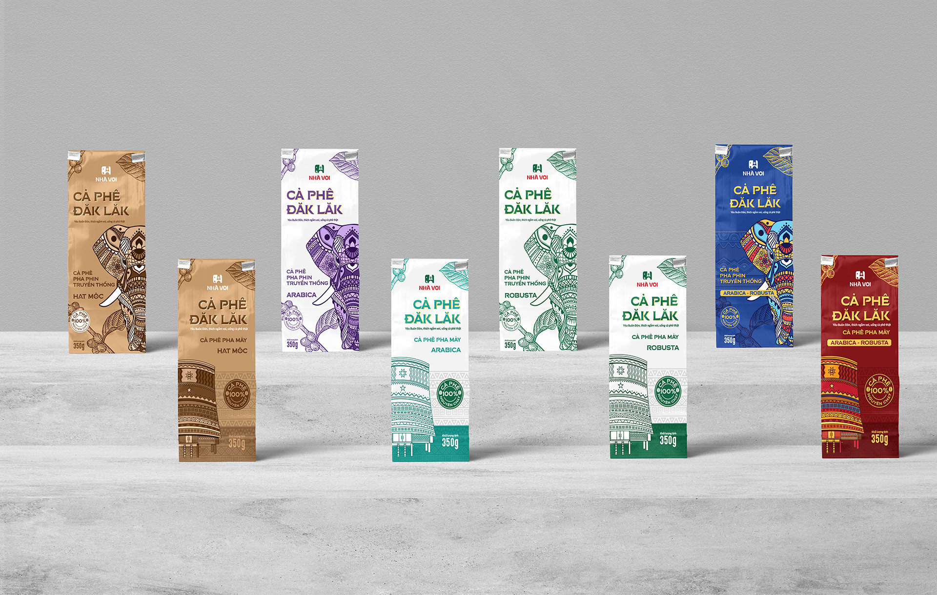 Nha Voi Coffee Packaging Design