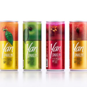 Yan Sparkling Packaging Design by Backbone Branding