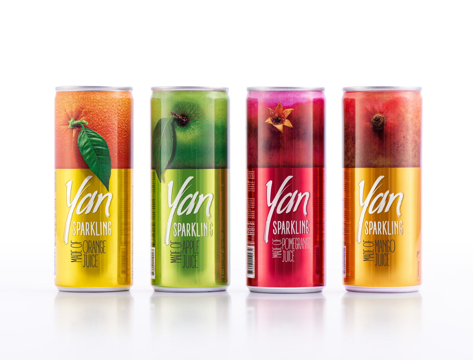 Yan Sparkling Packaging Design by Backbone Branding