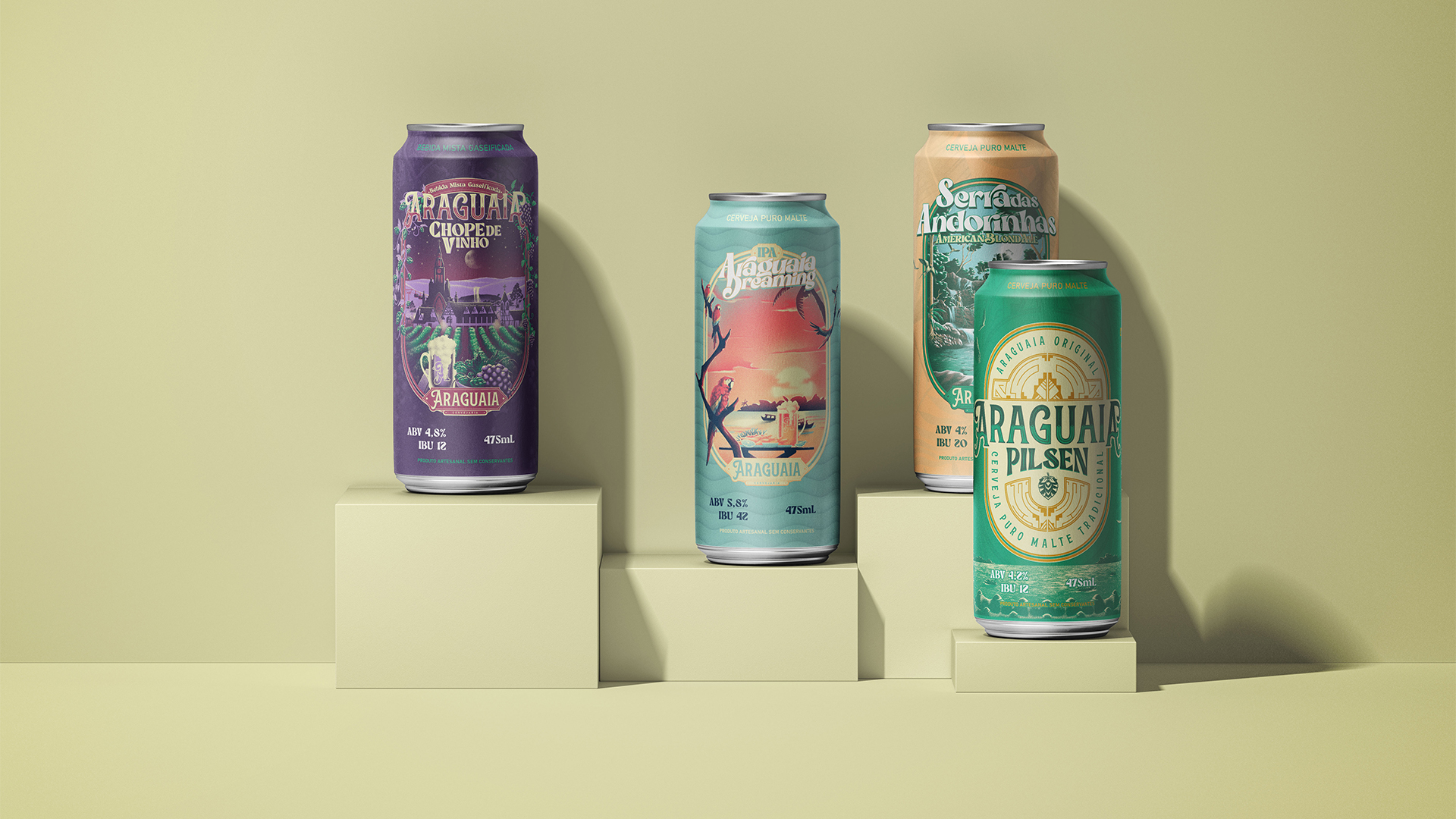 Araguaia Beer Packaging Design by Parawara Design