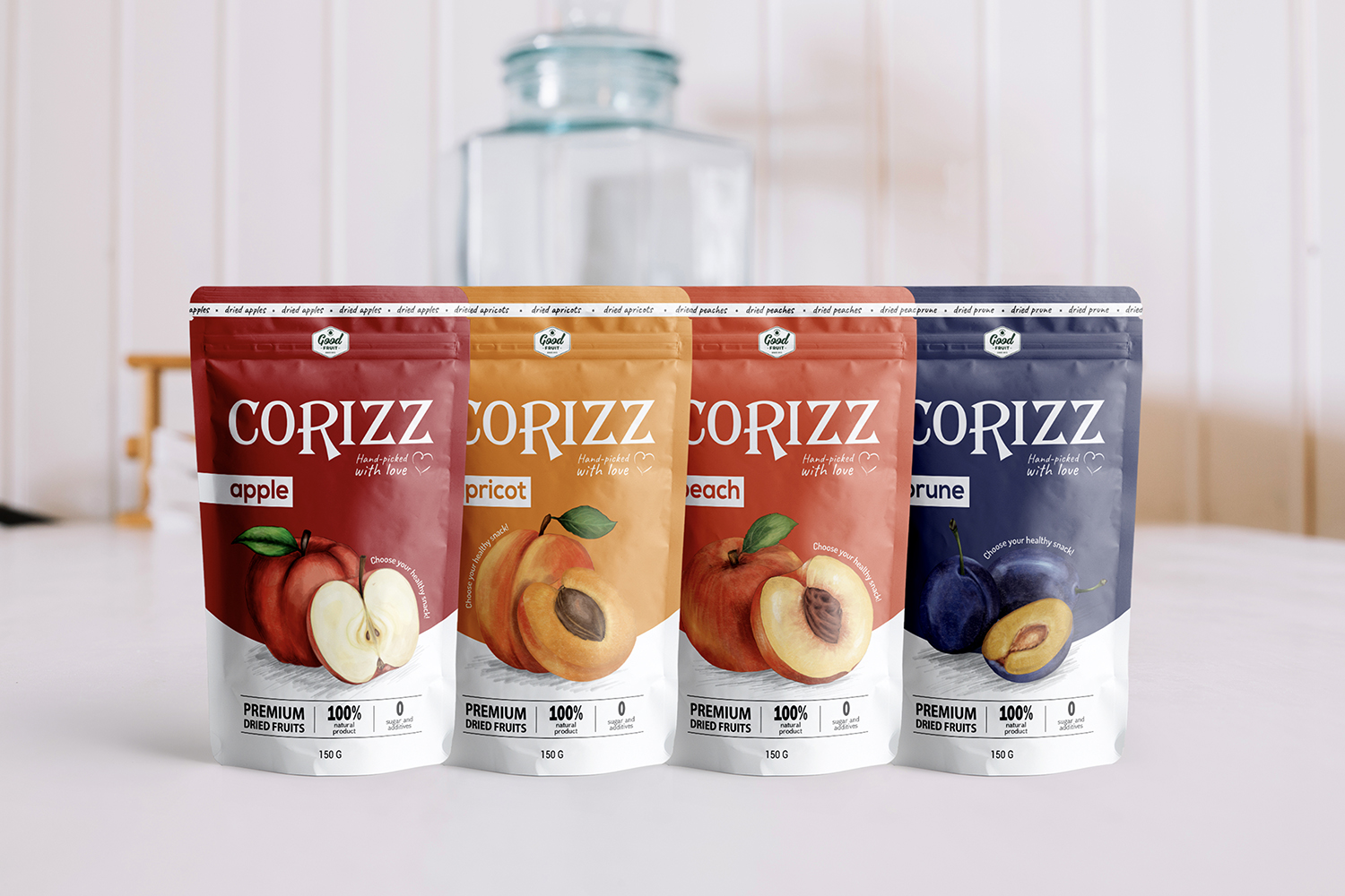 Branding and Packaging Corizz Dried Fruits by Well PR Studio