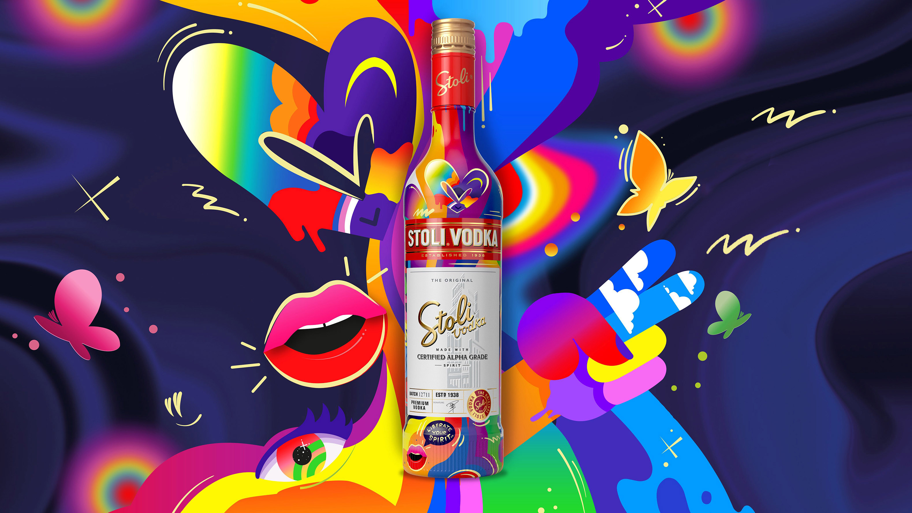 Butterfly Cannon’s Collection of Limited-Edition Designs for Stoli® x Jason Naylor Invite You to “Live Life Colourfully”