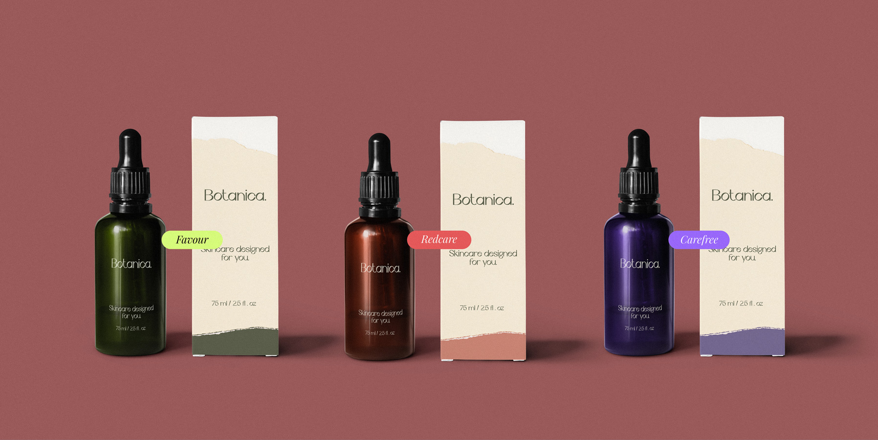 Botanica Skincare Brand Identity Design