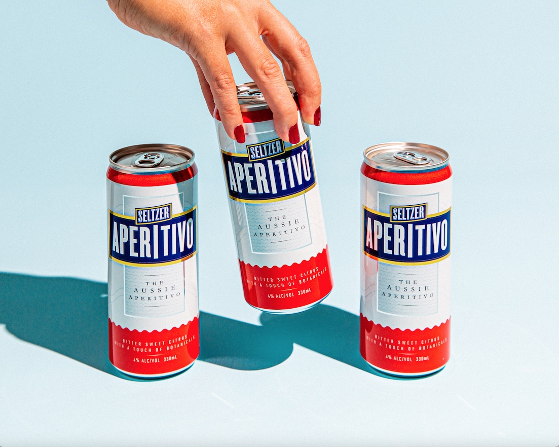 Aperitivo Seltzer Packaging Design