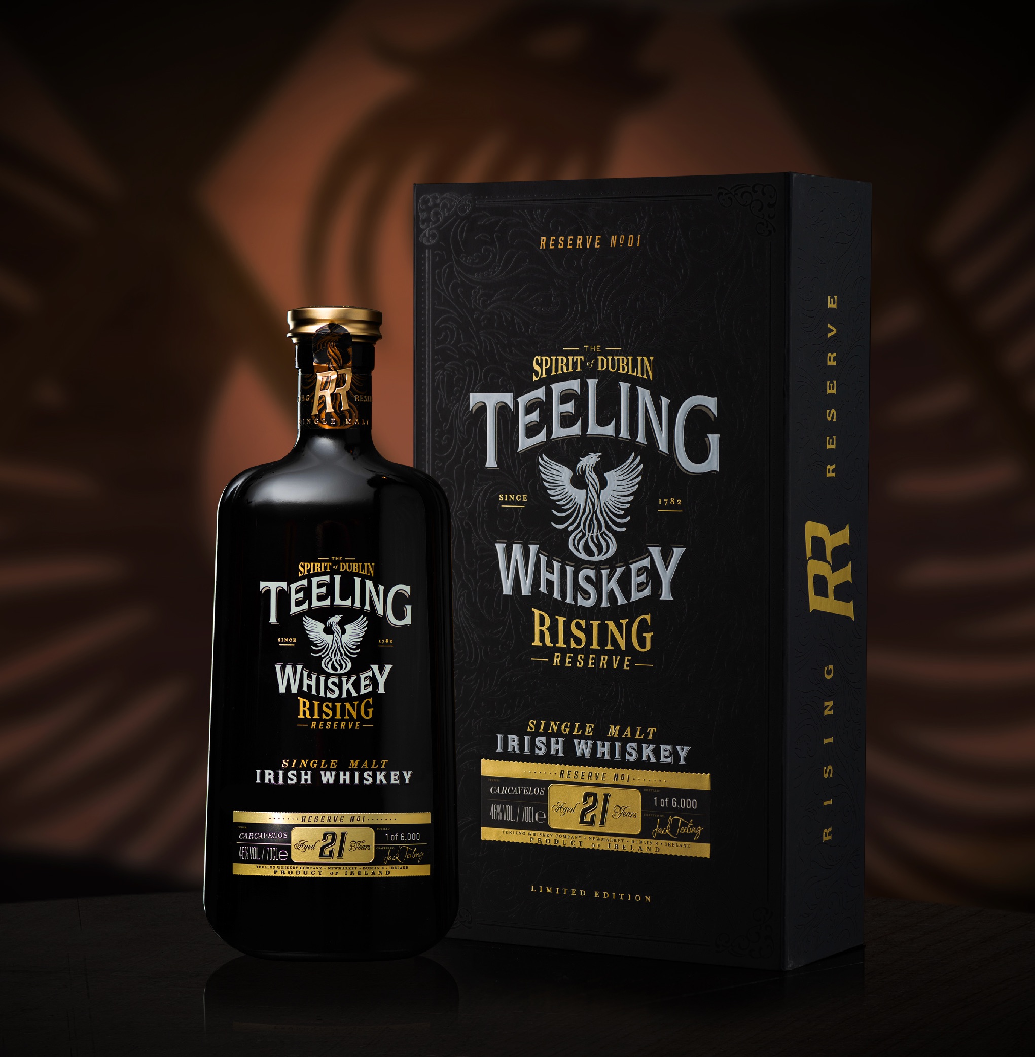 Teeling Whiskey Rising Reserve Packaging Design