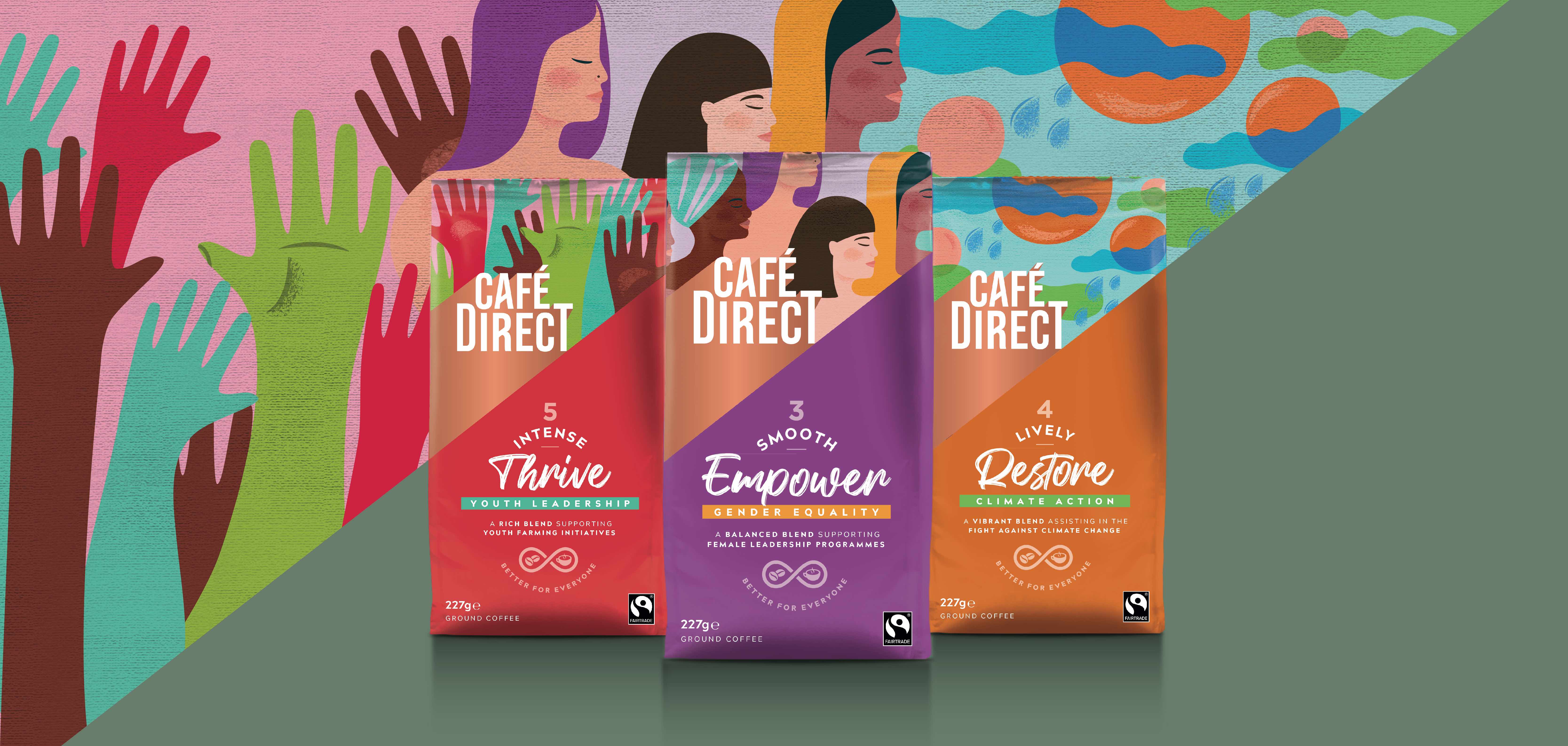 Branding and Packaging Design for Cafédirect – Better Coffee for Everyone