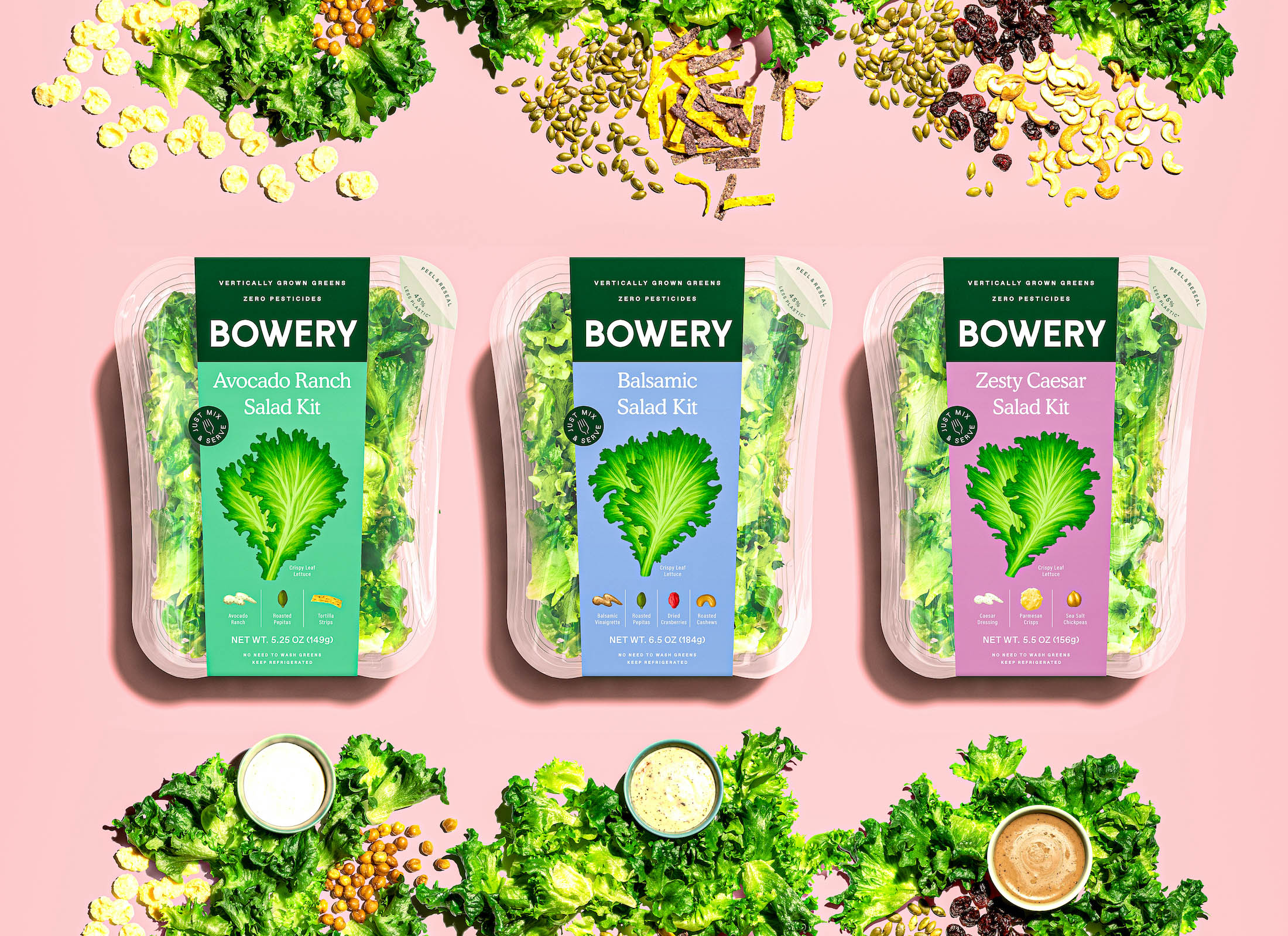 Bowery Farming Salad Kits by Nessen Co