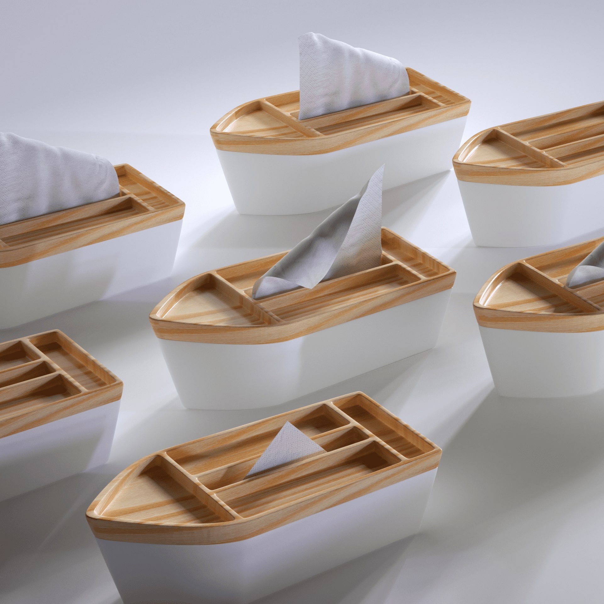 Boat Tissue Box Product Design
