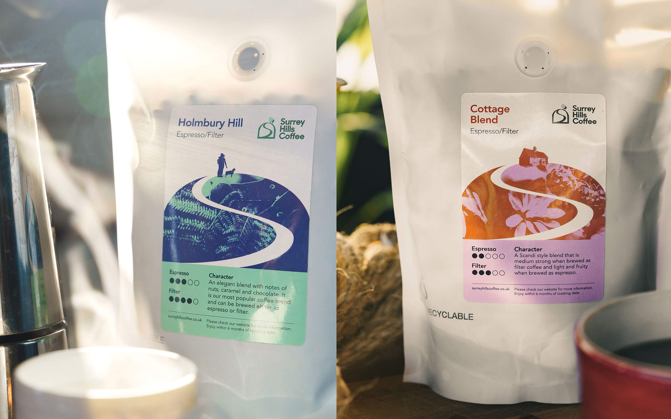 Taller Design Creates Surrey Hills Coffee Brand and Packaging
