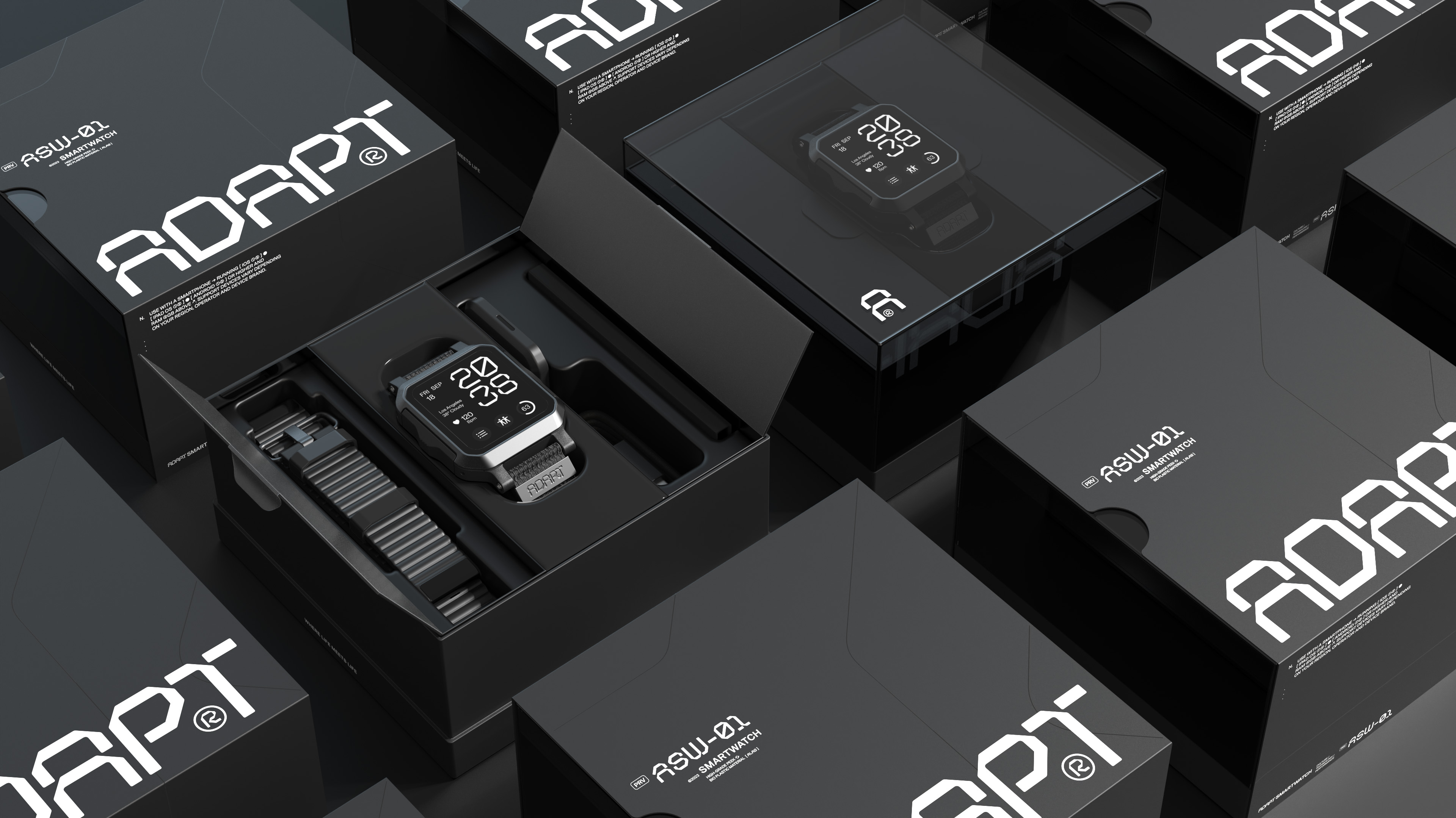 ADAPT Smartwatch Product Design and Visual Identity
