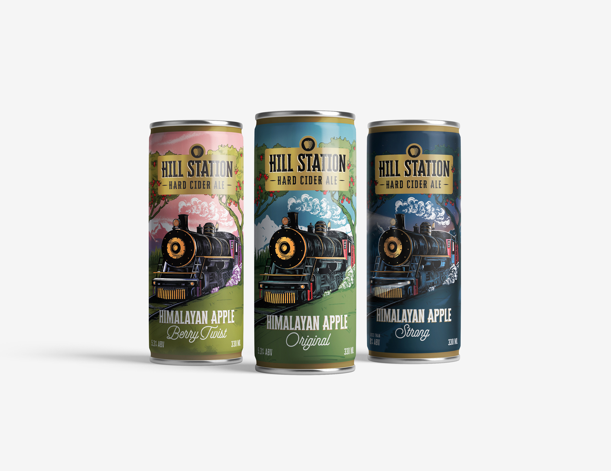 Hill Station Hard Cider Ale Label Design