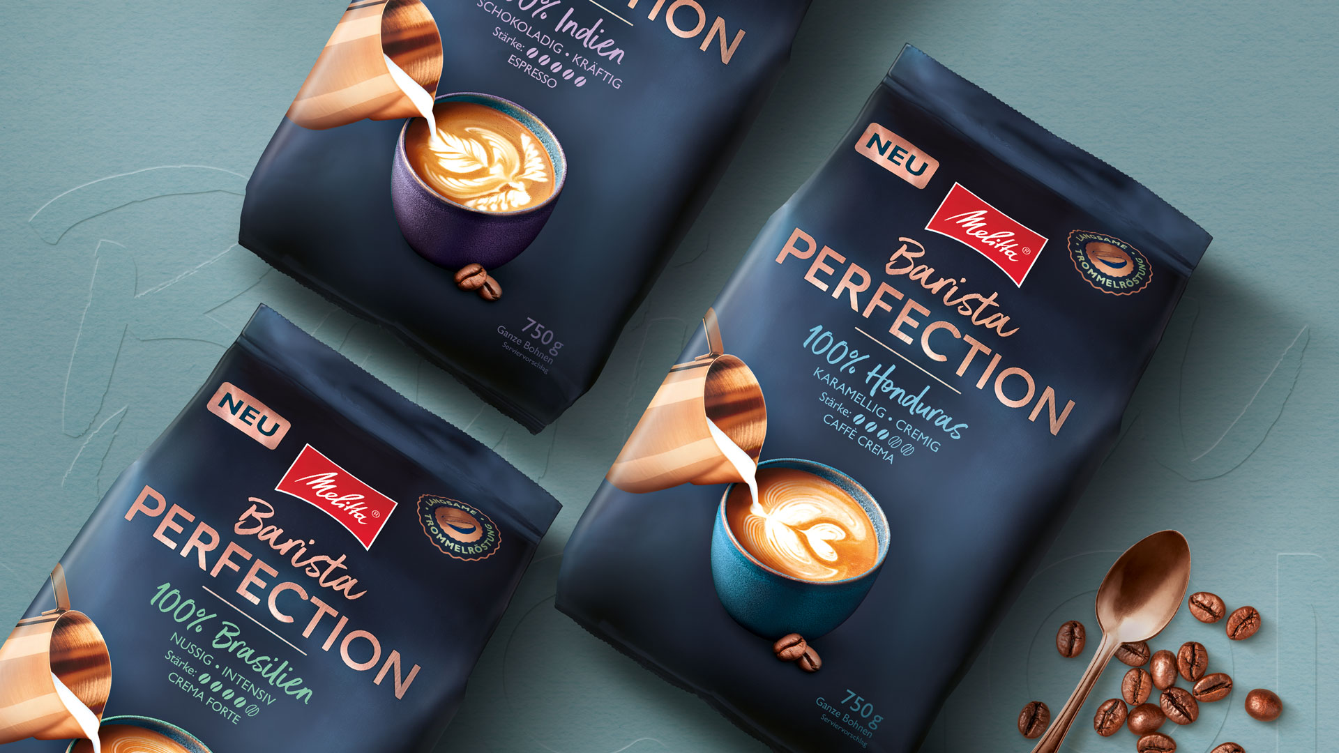 Packaging Design for the New Melitta Barista Perfection Range by Hajok