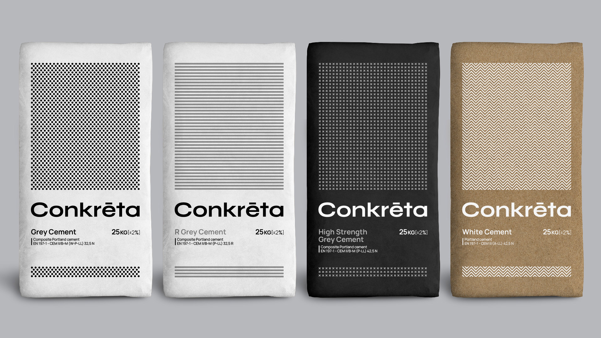 Conkrēta Concrete Branding Concept