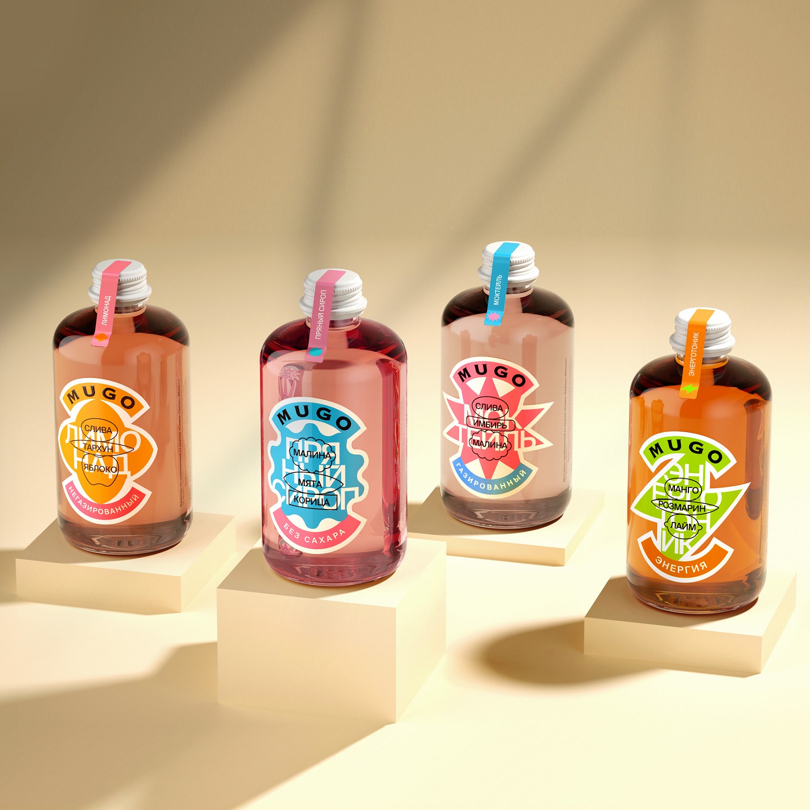 Mugo Soda Packaging Design by Tanya Dunaeva