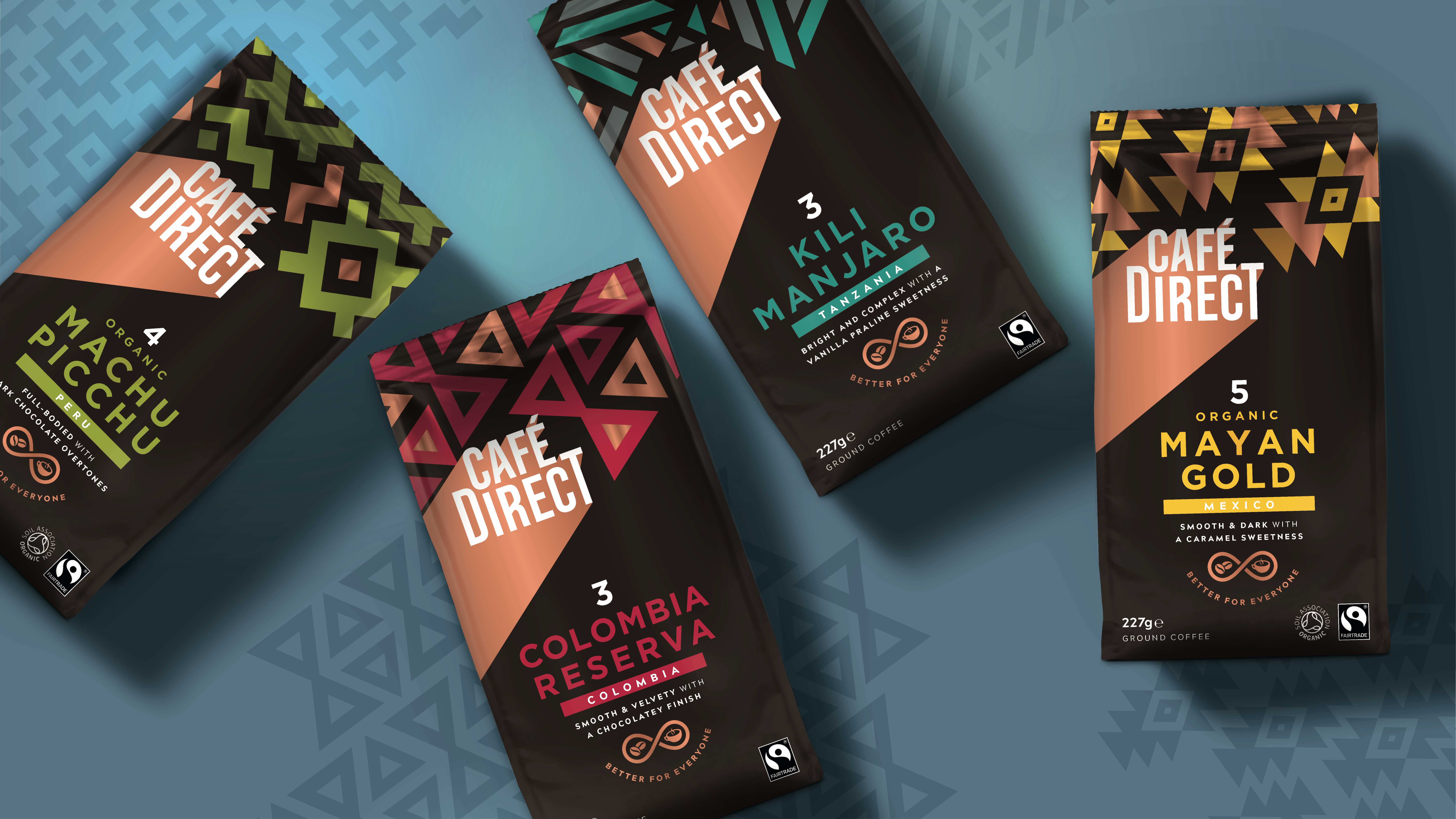 Family (and friends) Ctreates Branding and Packaging Design for Cafédirect Better Coffee for Everyone