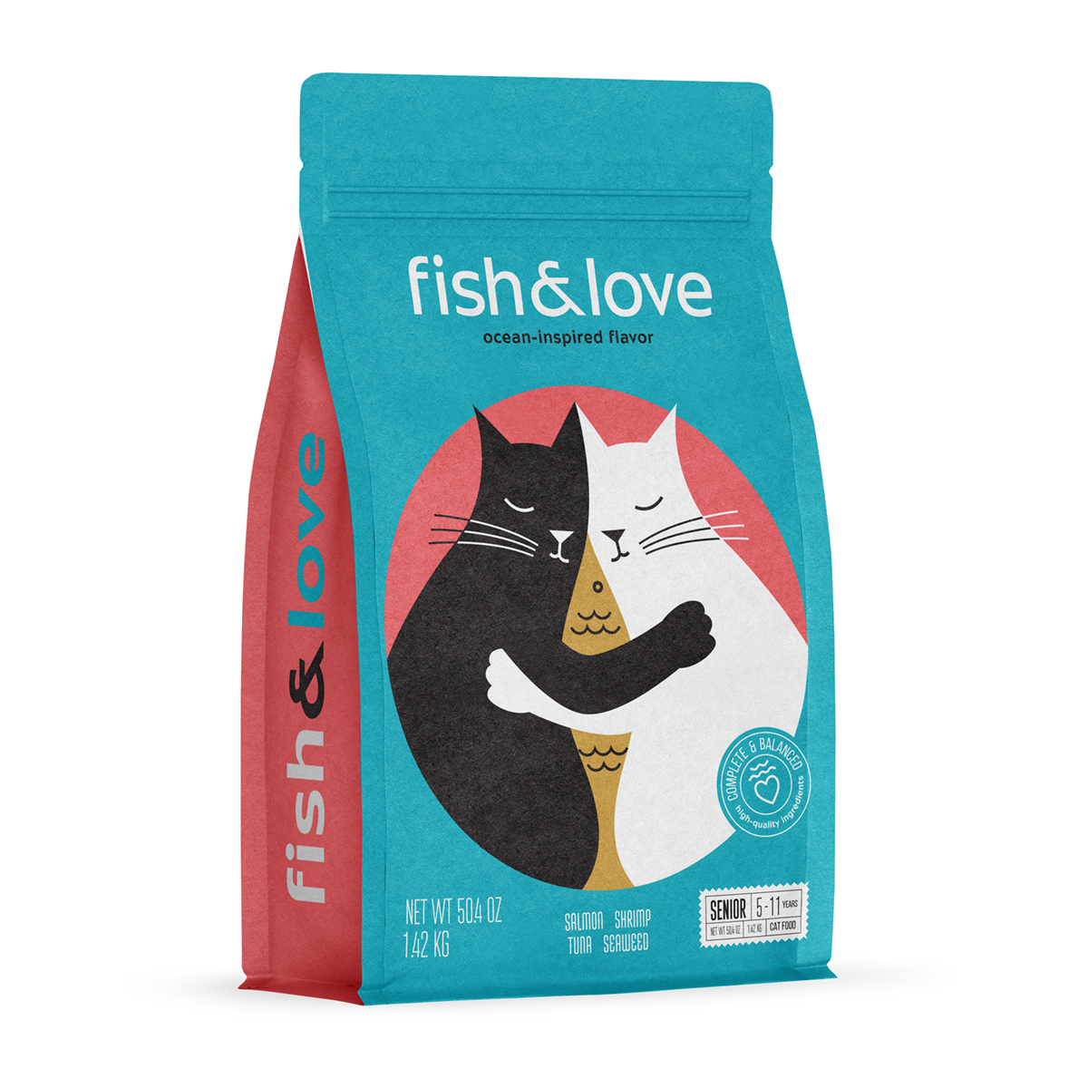 Fish&Love Cat Food Packaging Design